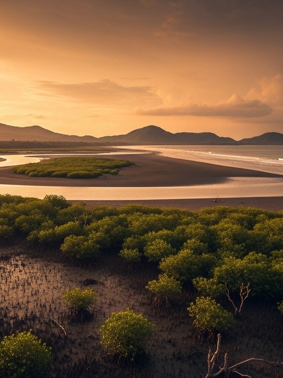 The Sundaland coast at the lower sea